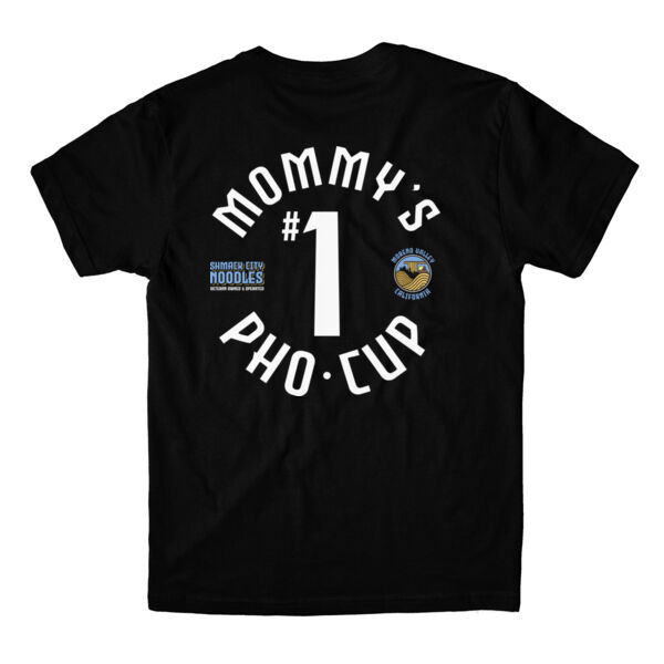 MOMMY'S #1 PHO CUP FRONT & BACK - PREMIUM MEN'S/UNISEX T-SHIRT - BLACK - KZJYH7 Thumbnail
